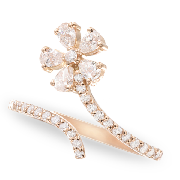 Curved Garden Diamond Band