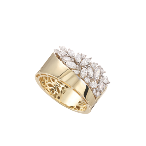 Golden Wave Ring